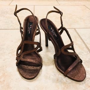 Nina New York Bronze Glitter High Heels